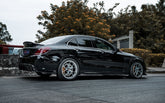 TAKD Carbon Dry Carbon Fiber Side Skirts for Mercedes Benz C Class W205 C300 C43 C63 C63S 2015-21 Coupe 2 Door Sedan 4 Door